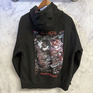 RARE Subtronics Antifractal Tour Album Merchandise Hoodie Black Men L 22.5x25